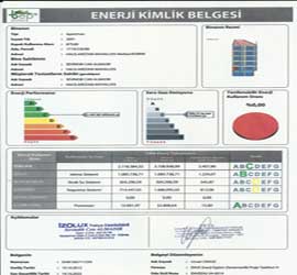 Enerji Kimlik Belgesi Örneği