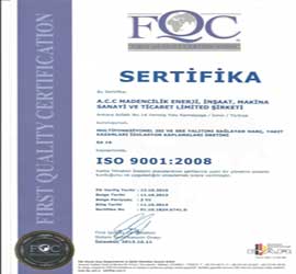 ISO 9001 Belgesi
