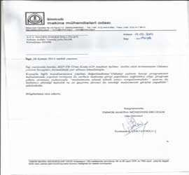 Makine Müh. Odası Hesaplama Programı